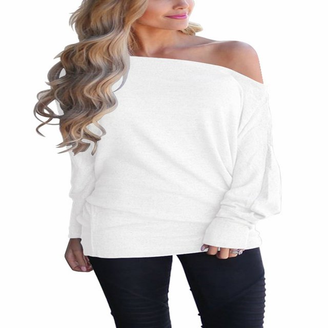 Pull-overs Surdimensionnés à Manches Longues en Tunique (Femmes)