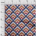thumbnail image 1 of oneOone Polyester Lycra Fabric Argyle Style Ikat Decor Fabric Printed BTY 56 Inch Wide, 1 of 4