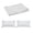 White, variant on HCBY Machine Washable Solid Color Sheet Set, 3-Piece - Comfortable, Cooling, Wrinkle-Free Polyester with Washed Cotton Feel, Includes Flat Sheet (90"x59") and 2 Pillowcases, dark red