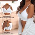 thumbnail image 4 of Yuyuzo Womens Wireless Bras Deep V No Underwire Push up Bras Full Coverage Seamless Bralettes, 4 of 4