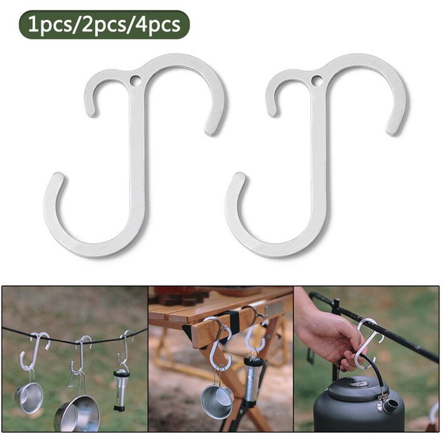 Stainless Steel S Shape Hooks Anti-rust and Fine Workmanship Suitable for Car Headrests Bikes