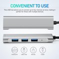 thumbnail image 4 of YSNOOWE Usb Extender Hub Usb Port Expander Aluminum Alloy For Tech Users 1Pcs, 4 of 8