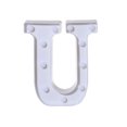 thumbnail image 3 of Daisyyozoid Lettres Lumineuses à DEL Alphabet Debout Suspendues U, 3 of 3