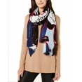 thumbnail image 1 of Calvin Klein Pashmina à Imprimé Floral Graphique Audacieux pour Femme, Enveloppe Douce de Nuit, 1 of 1