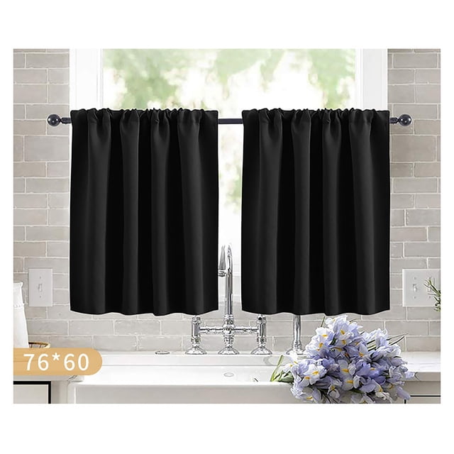 ZZkhGO Solid Color Curtains for Living Room Bedroom Kitchen, Home Partition Curtains Light Blocking, Easy Care Fabric Window Curtains for Bathroom Door