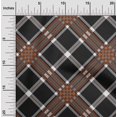 thumbnail image 1 of oneOone Georgette Viscose Fabric Tartan Check Printed Fabric 1 Yard 42 Inch Wide, 1 of 4