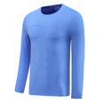 thumbnail image 1 of Styesk Mens Shirts Man Solid-Color-Drying Breathable Tight Fitting Base Sports Fitness Elastic Long Sleeve Round-Neck, 1 of 6