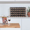 thumbnail image 3 of Costway 36 Bottle Wooden Wine Rack 5 Tier Stackable Storage Shelves Display Kitchen, 3 of 10