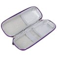 thumbnail image 4 of Étui de Voyage pour Diabète, Sac Réfrigérateur Multifonction Refroidisseur d'Insuline Design à Fermeture Éclair Simple Portable Multi-Couches pour Fournitures de Diabète pour Stylos à Insuline Violet, 4 of 8