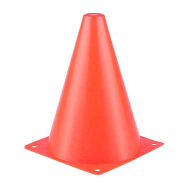 10Pc Plastic Sport Training Traffic Pylons for Outdoor Gaming and Festive Event