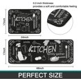thumbnail image 2 of Kitchen Supplies Bowl Rugs Set of 2 Front Designer 47x17 Inch Mat, 2 of 5