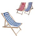 thumbnail image 3 of kurtrusly Toile de Remplacement pour Chaise à Sangle de Plage Durable et à Séchage Rapide en Toile Imperméable à Rayures Rouges, 3 of 5