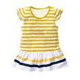 thumbnail image 4 of Birdeem Chemises pour Filles Mode Filles Décontracté Manches Courtes Hauts Col Rond Bouton Imprimé Ensembles de Shorts, 4 of 12
