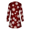 thumbnail image 5 of XZNGL Robe à Manches Longues Femme Mode Femme Décontractée à Manches Longues Col Rond Robe Imprimée de Noël Longueur Genou Robe à Manches Longues pour Femmes Robe à Manches Longues pour Femmes Aguichant, 5 of 5