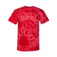 thumbnail image 1 of Dyenomite Pawprint Short Sleeve T-Shirt Xl Red, 1 of 1