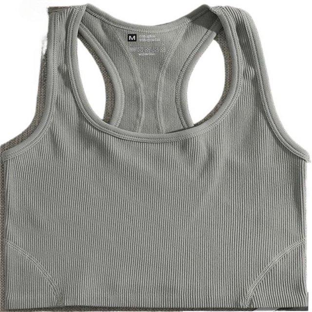 LYMAYTER Round Neck Tank for Women Ribbed Sleeveless Crop Top Fitted Basic Shirts for S-M