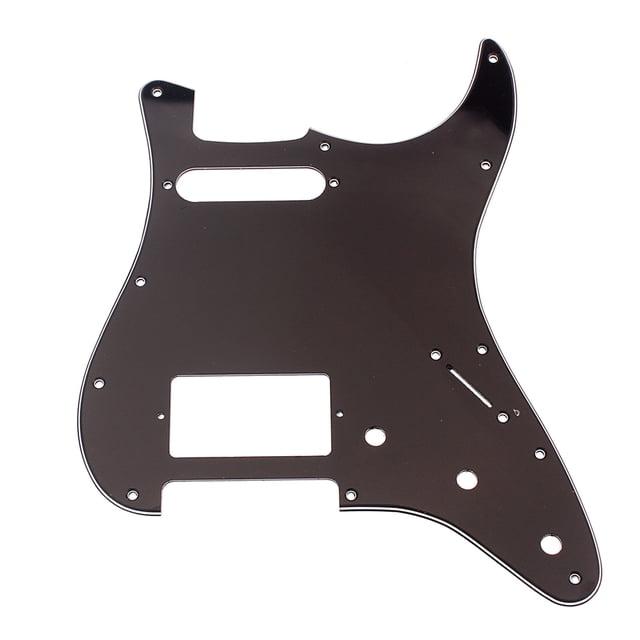 Guitar Pickguard Scratch Plate for Strat Parts HS Single Humbucker 3Ply Black