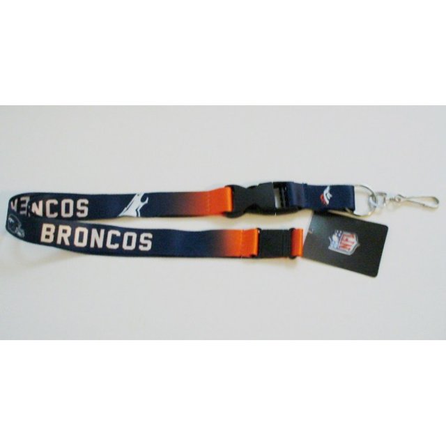 Denver Broncos Lanière Croisée avec Loquet de Sécurité