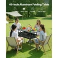 thumbnail image 2 of VEVOR Folding Portable Camping Table Aluminum Outdoor Picnic Roll up Table Storage Bag, 2 of 9