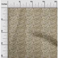 thumbnail image 2 of oneOone Georgette Viscose Beige Tissu Jacobée Robe Florale Tissu Tissu Imprimé par la Cour 42 Pouces de Large, 2 of 4