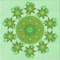 thumbnail image 1 of Ahgly Tapis d'Intérieur Lavable en Machine Carré Vert Clair, 8 Pieds Carré, 1 of 7