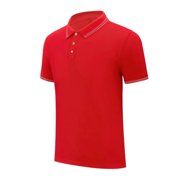 AherBiu T-Shirts pour hommes Bouton Chemises pour hommes manches courtes Casual T Shrits pour les hommes Tshirts d'été Tops Solid Color