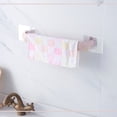 thumbnail image 2 of Wall Mounted Towel Holder Self Rail Rack Hanger Shelf For Bathroom Storage Organization, 2 of 3