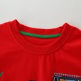thumbnail image 4 of Penkiiy T-Shirts à Manches Courtes à Col Rond pour Garçons avec Excavatrice Haut Tee Taille 2-7 Ans T-Shirt Valeur pour Tout-Petits Garçons Rouge, 4 of 6