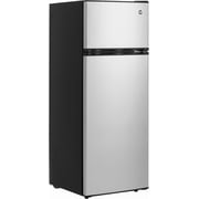YUSAZENS Compact Metal Household Refrigerator, Mini Fridge for Home Dorm Apartment Office Small Space Cooling Silver 7.5cu.ft