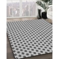 thumbnail image 3 of Ahgly Tapis d'Intérieur Lavable en Machine Carré Transitionnel Gris Carbone, 5 Pieds Carré, 3 of 7
