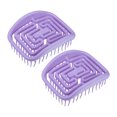 thumbnail image 1 of Unique Bargains 2 Pcs Démêlant pour Cheveux Tangle Shower Violet, 1 of 6