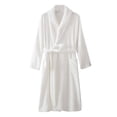 thumbnail image 1 of Womens Fashion Robe Bathrobe Lengthening Keep Warm Lapel Same Style For Men And Women Long Sleeve, 1 of 3