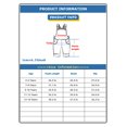 thumbnail image 3 of KIDSCOOL SPACE Little Girls Jeans Overalls,3 Buttons Ripped Elastic Band Inside Denim Jumpuit,Blue,5-6 Years, 3 of 7