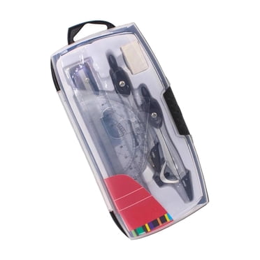 Xingzhi Trousse de Mathématiques et de Géométrie, Rapporteur, Boussole avec Étui de Rangement pour Enseignants