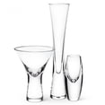 thumbnail image 3 of Ensemble de 4 Taies Épaisses Flûte Moderne en Verre, 3 of 3