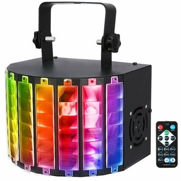 Jacmui Projecteur Laser Led 9 Couleurs Lumières de Scène pour DJ Fête KTV Boîte de Nuit DMX Télécommande