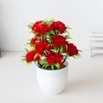 thumbnail image 5 of TIELUTT 12 Headed Chrysanthemum Potted Green Floral Arrangement Desktop Teal Flowers Welded Flower Hydrangeas Flowers Roses Flowers in Vase Flower Strings, 5 of 5