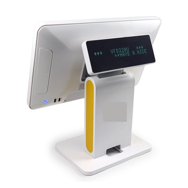 POS System 15.6" Touch Screen Cash Register With VFD Display(dual Lines 40 Characters) For Retaiers Restuarant Hotel ,Easy to Use