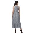 thumbnail image 4 of Moomaya Robe de Vacances pour Femmes en Rayonne, Col Licou, Sans Manches, Fente avant, Robe Imprimée, 4 of 4