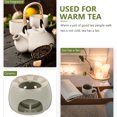 thumbnail image 4 of 1 Pc Tea Warmer Ceramic Candle Stand Teapot Heater Base Tea Stove Candle Holder, 4 of 9