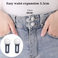 thumbnail image 1 of YAOMOBB Grands Boutons de Ceinture pour Réglages Rapides Rallonge de Bouton en Métal Réglable pour Pantalons Boutons Sans Couture Solution Rapide pour Jeans, 1 of 6