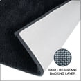 thumbnail image 4 of Hometrends 3K Solid Black Polyester Bathrug, 4 of 8