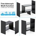 thumbnail image 3 of FITUEYES Desktop Bookshelf Adjustable Countertop Bookcase Office Supplies Wood Desk Organizer Accessories Display Rack Black, 3 of 7