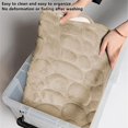 thumbnail image 4 of Super Water Absorbent Memory Foam Bath Mat Cobblestone Bathroom Rugs Machine Washable Bath Rugs 16 x 24 inch, 4 of 10