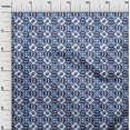 thumbnail image 3 of oneOone Silk Tabby Dark Blue Fabric Abstracts Craft Projects Decor Fabric Printed By The Yard 42 Inch Wide, 3 of 5