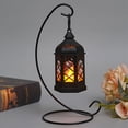 thumbnail image 3 of Becaristey 2pcs/set European Style Ambient Light Lanterns Decorative Indoor Size Desktop black*12PCS 1Set, 3 of 6