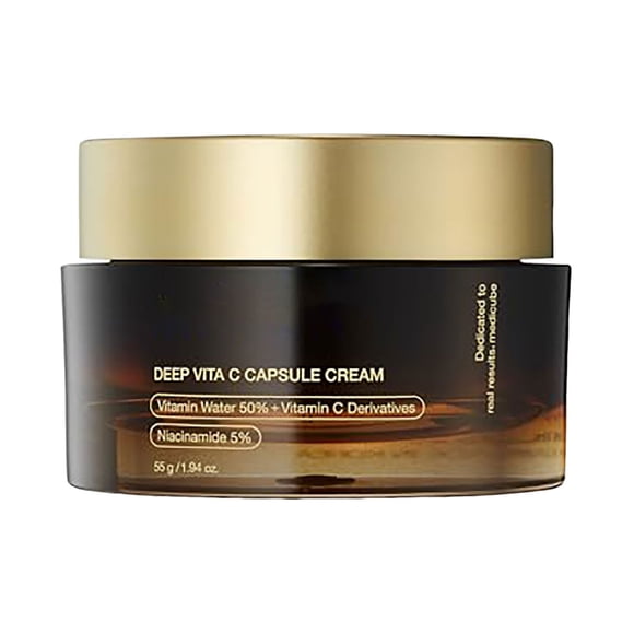 Deep Vitamin C Golden Capsule Face Moisturizer - Liposome Capsules For Wrinkles, Skin Radiance - Transparent Gel for Glow Hydration - Korean Skin Care 1.94 oz