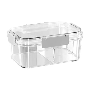 1Pcs Plastic Meal Prep Containers, Food Storage Containers,Leakproof & Airtight Locking Lids Rectangular Containers, Food Storage Containers With Lids,Kitchen Organizers And Storage,(Divided)