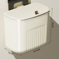 thumbnail image 3 of Storage Containers - Kitchen Compost with Wall Mount 7L/9L Under- Can for Odor Control and Food Waste Separation 18/24 Gallon, 3 of 4