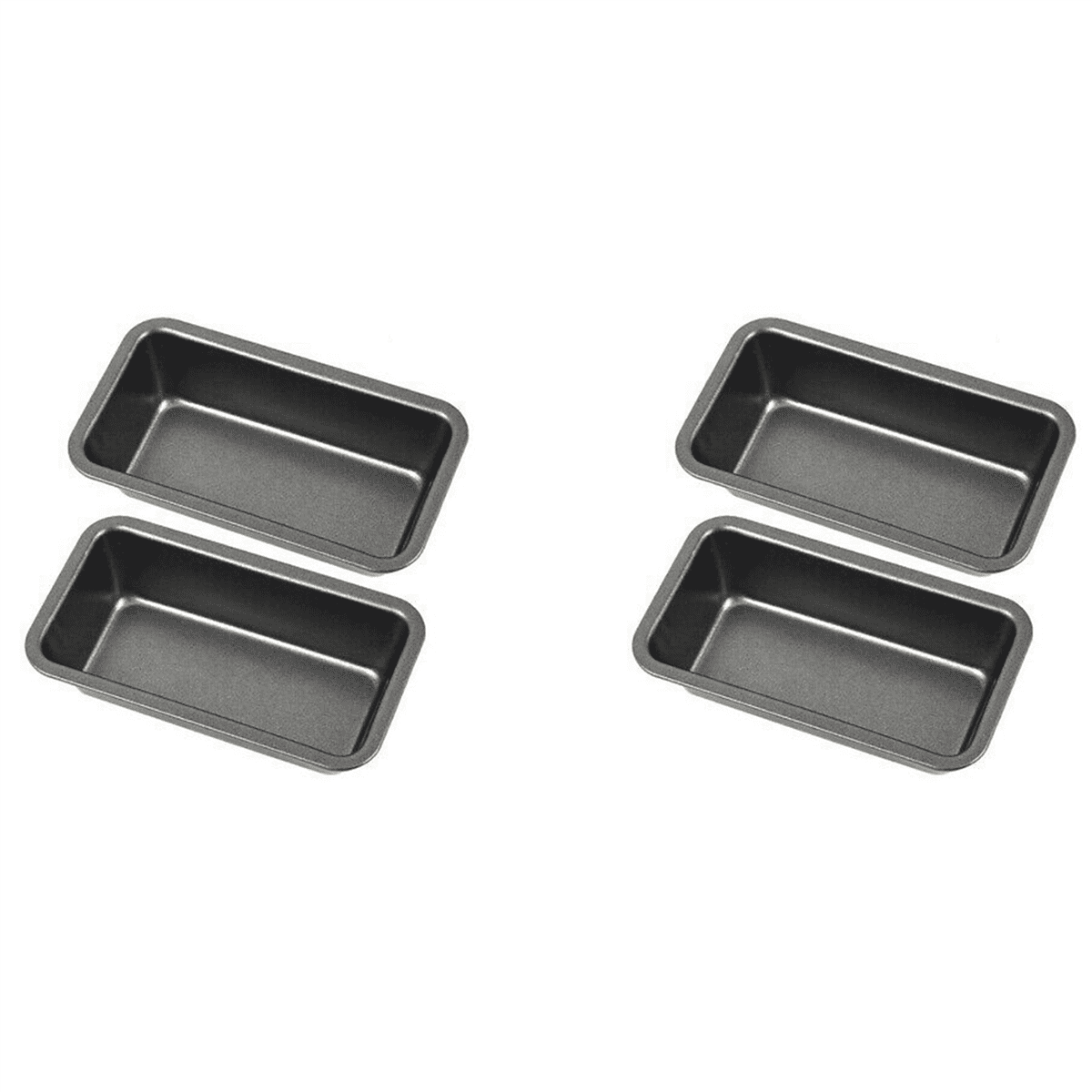 4Pcs Bread Pans for Baking Carbon Steel Loaf Pan Tray Toast Mold Cake Loaf Pastry Baking Pan Bakeware